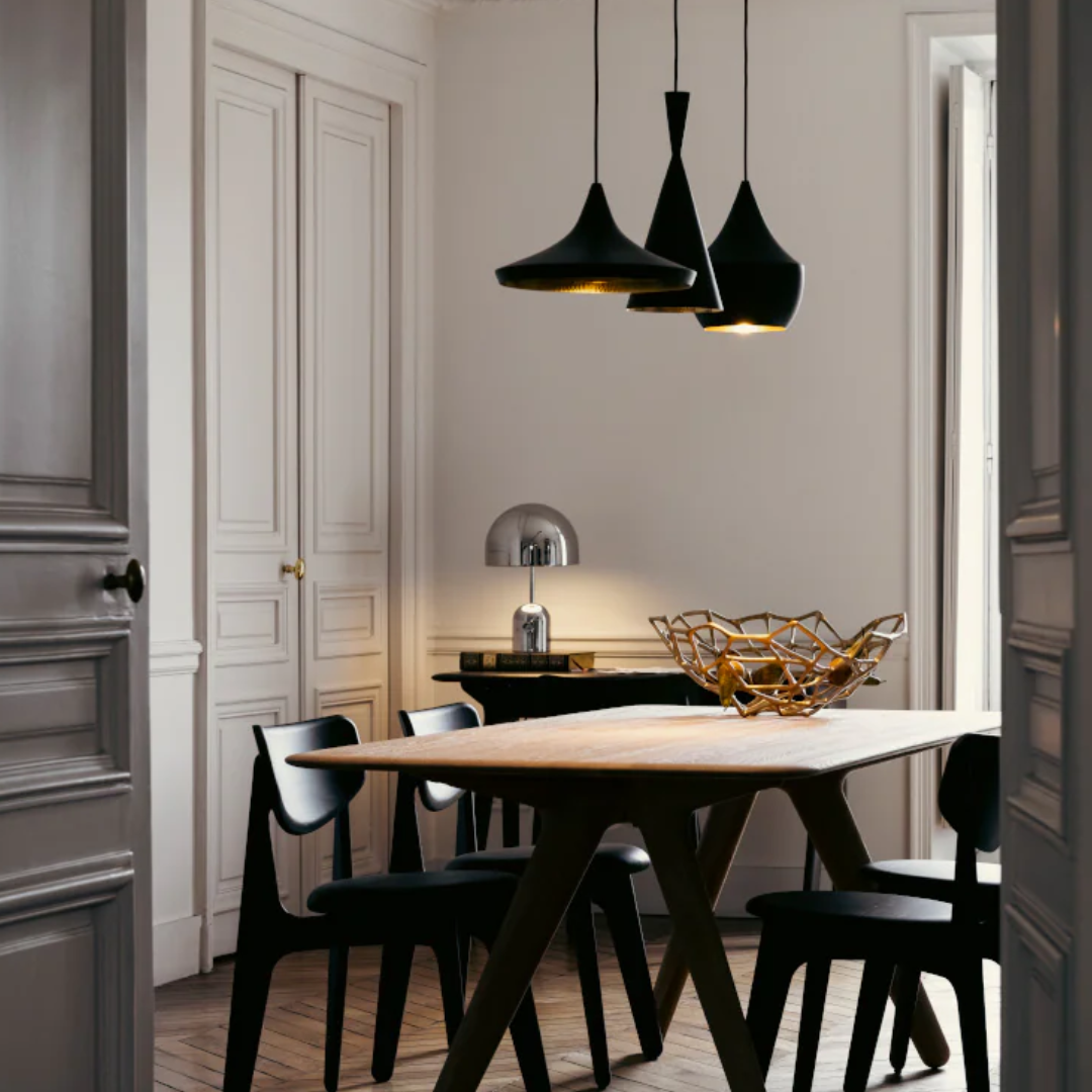 Beat pendant Lamp with Rectangular Base