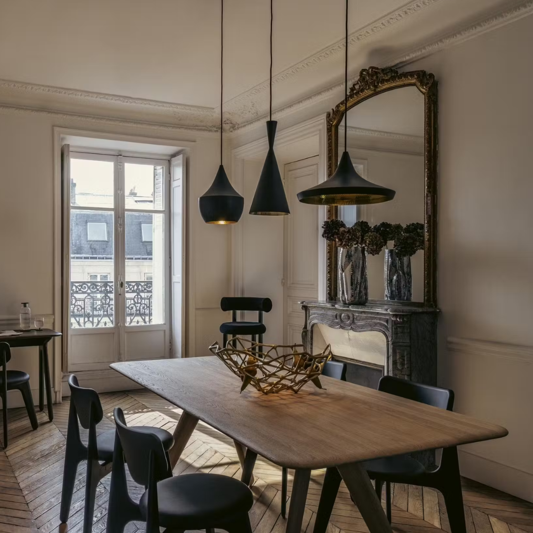 Beat pendant Lamp with Rectangular Base