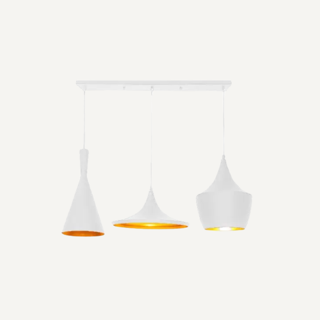 Beat pendant Lamp with Rectangular Base