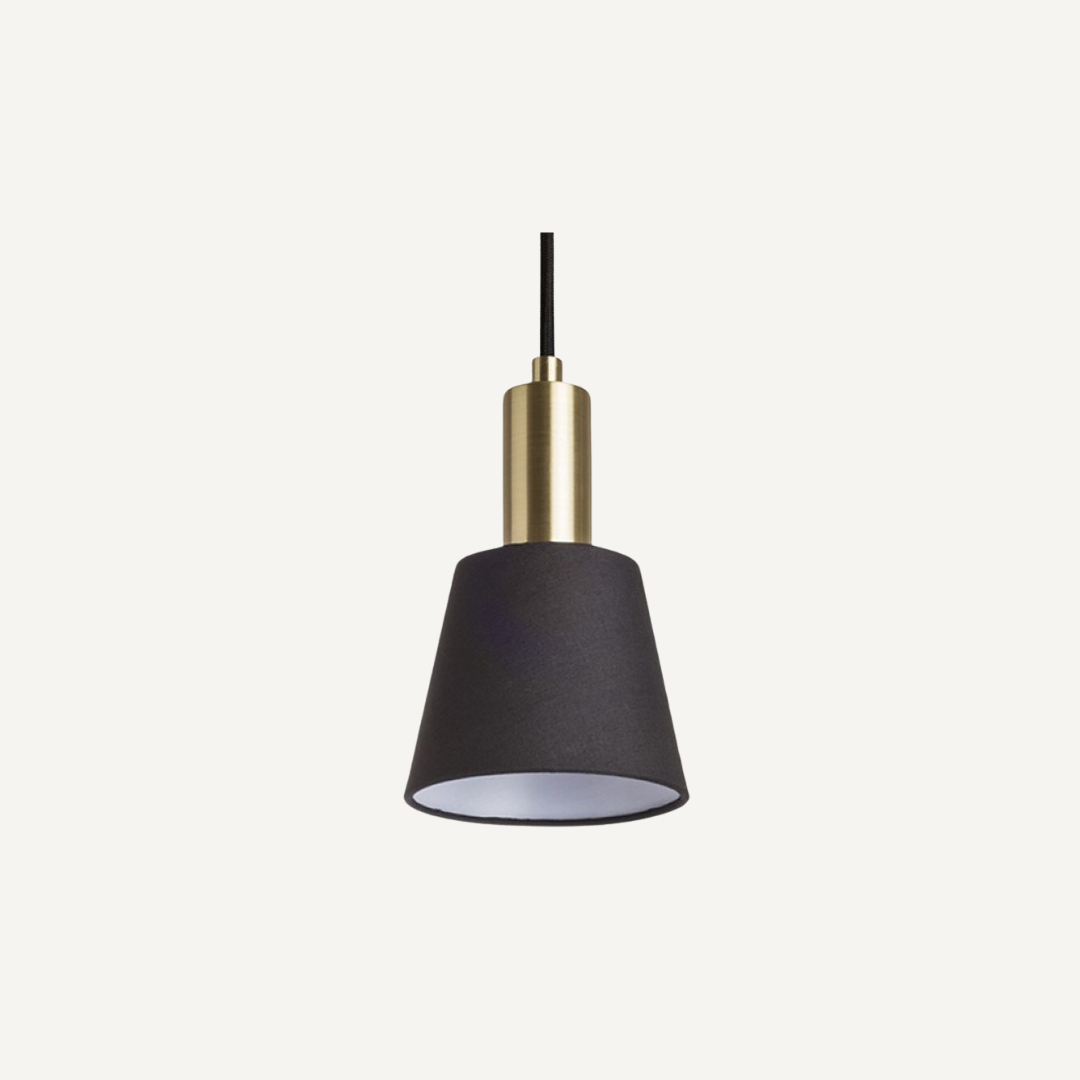 Black and Brass Pendant Lamp Victoria