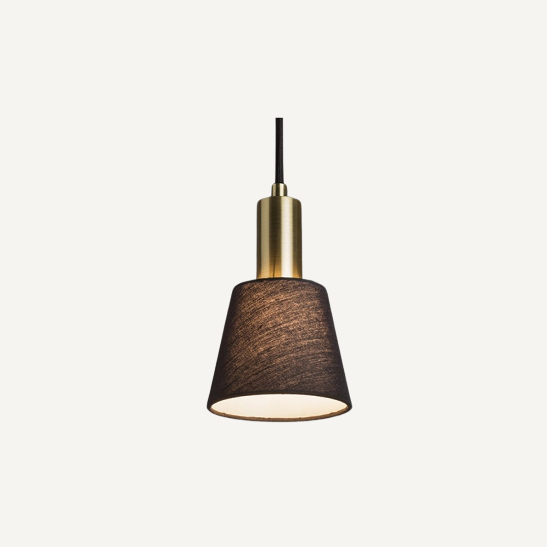Black and Brass Pendant Lamp Victoria