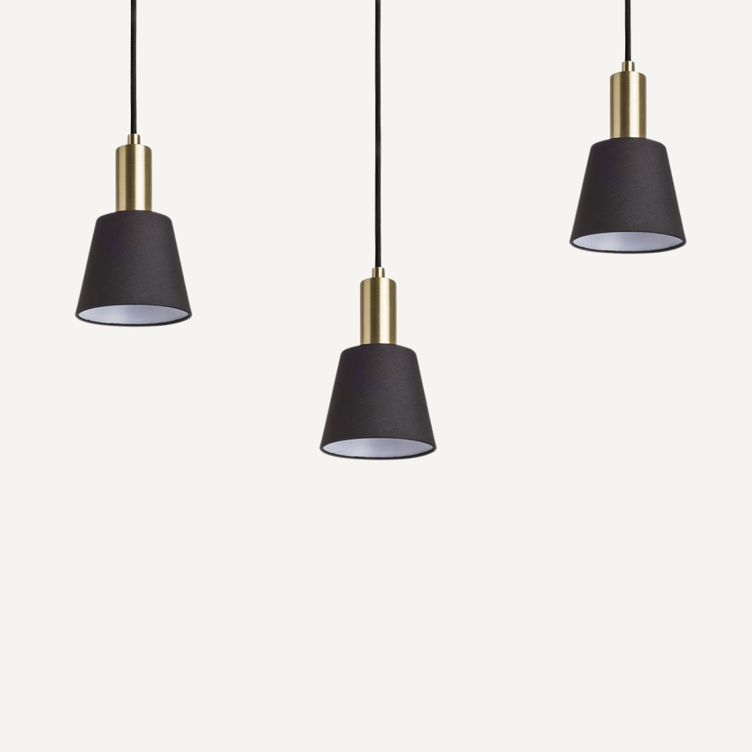 Black and Brass Pendant Lamp Victoria