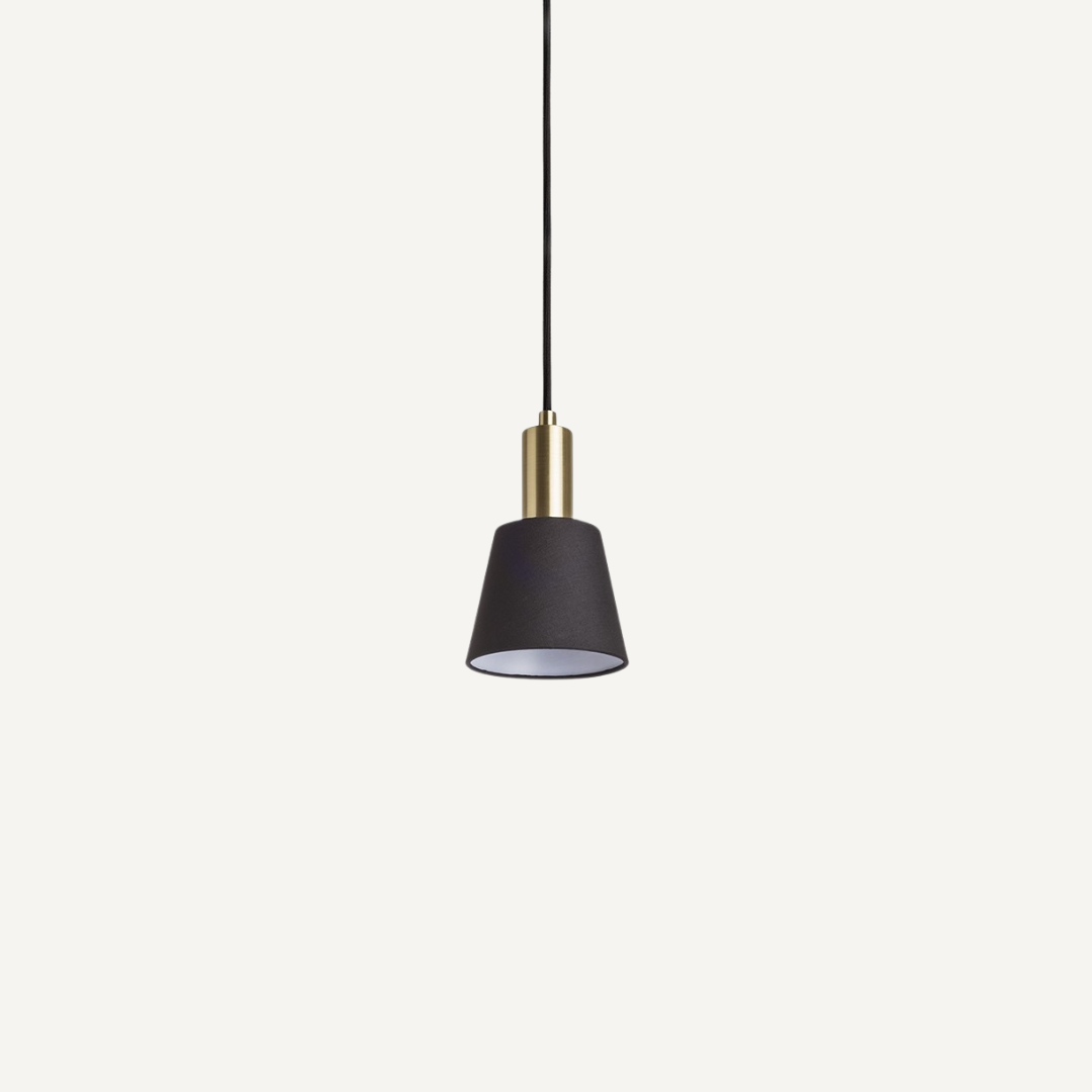 Black and Brass Pendant Lamp Victoria