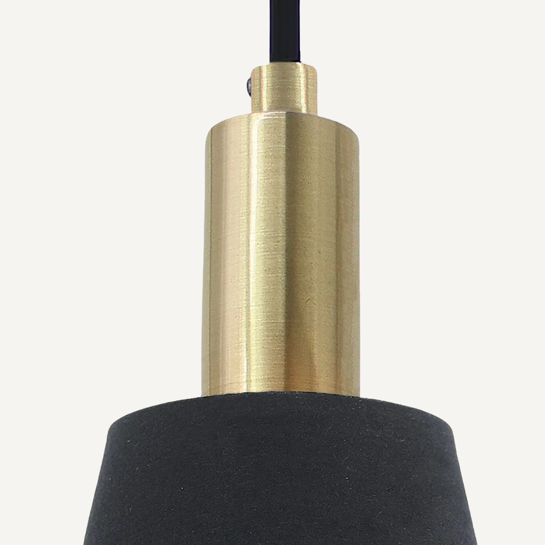 Black and Brass Pendant Lamp Victoria