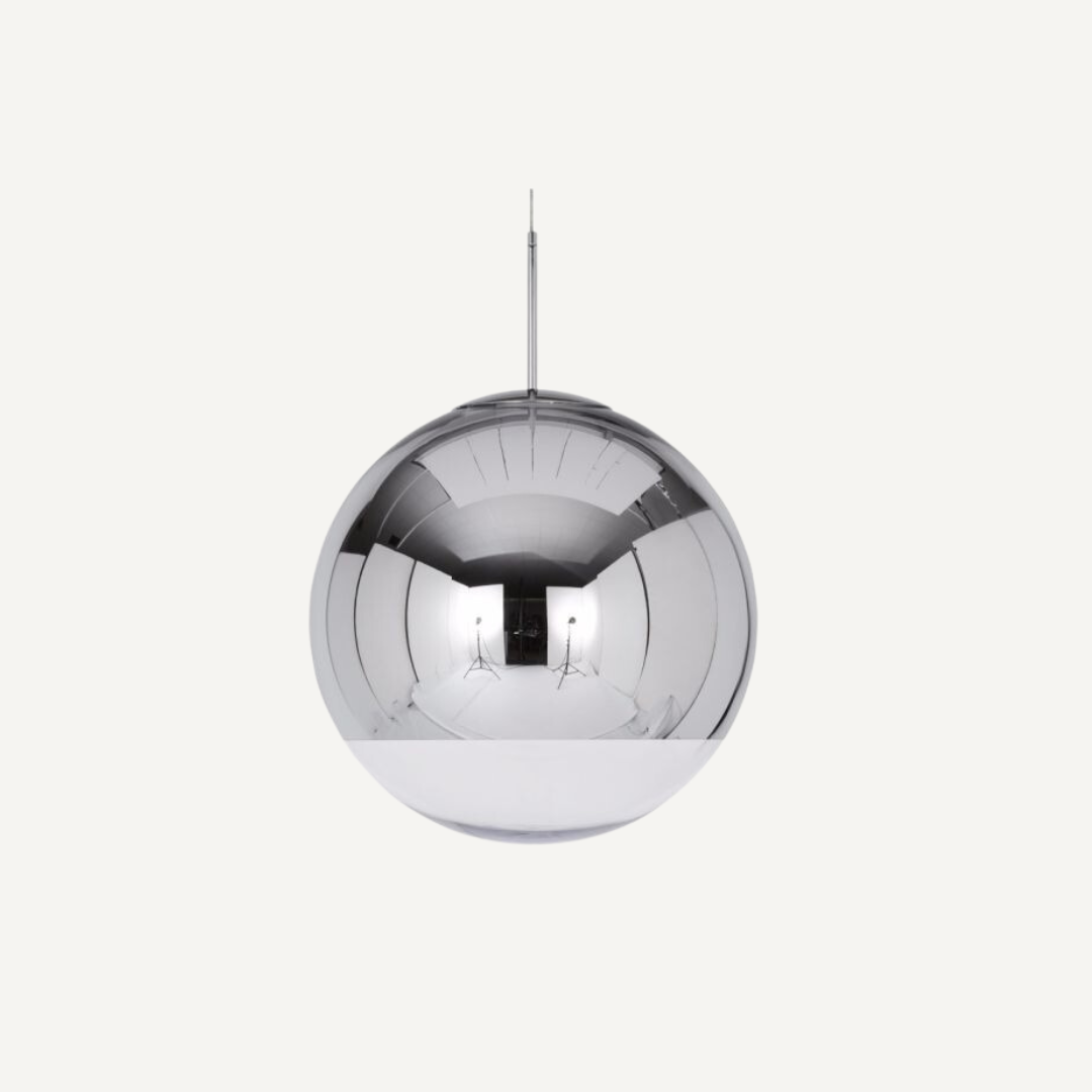 Mirror Ball Brass Light