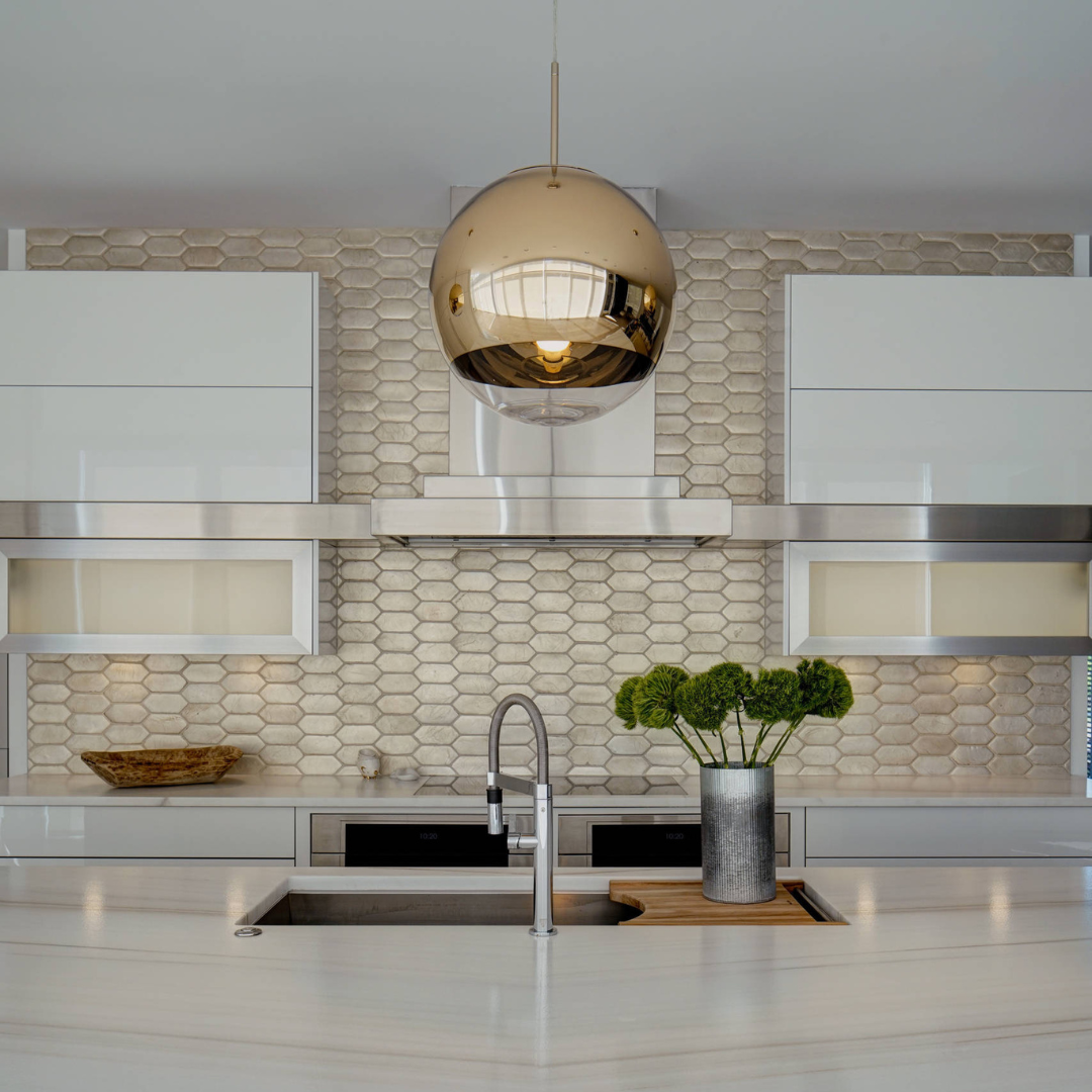 Mirror Ball Brass Light