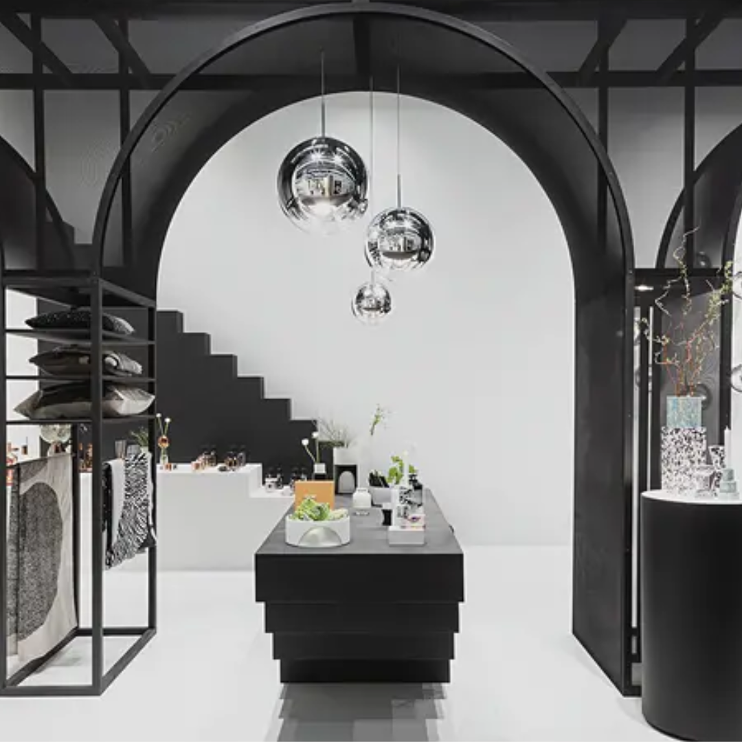 Mirror Ball Brass Light