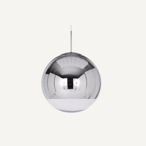 Mirror Ball Brass Light