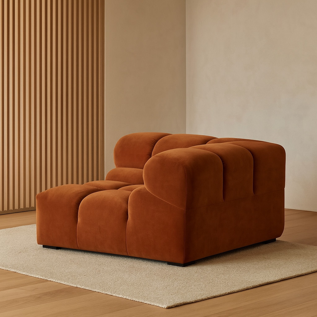 Left-Hand High Armrest Corner Module for Tully Modular Sofa