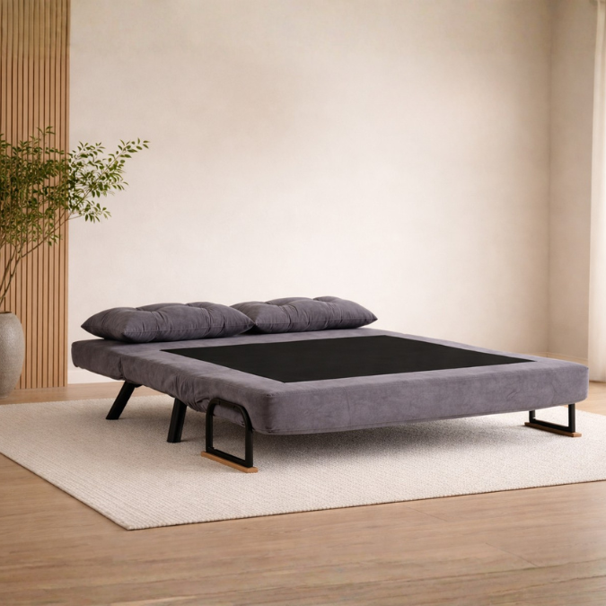 Sando 2-Seater Grey Two-Seater Sofa Bed