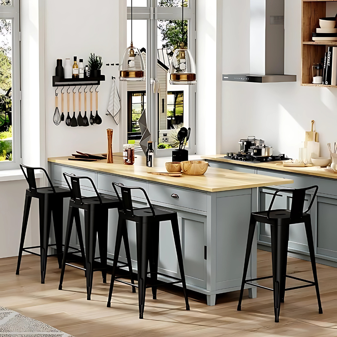 LIX bar stool with backrest