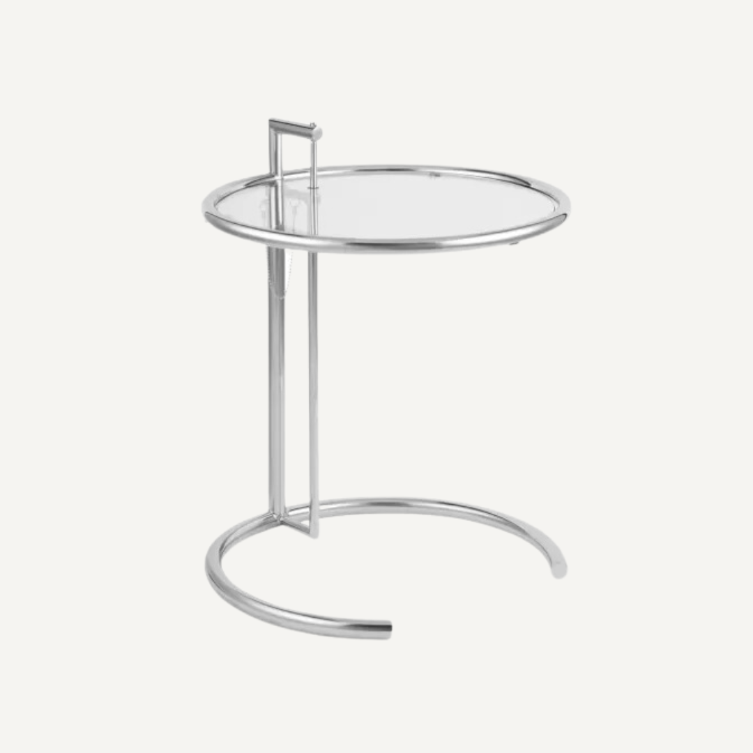 Metal and Glass Side Table Eilen