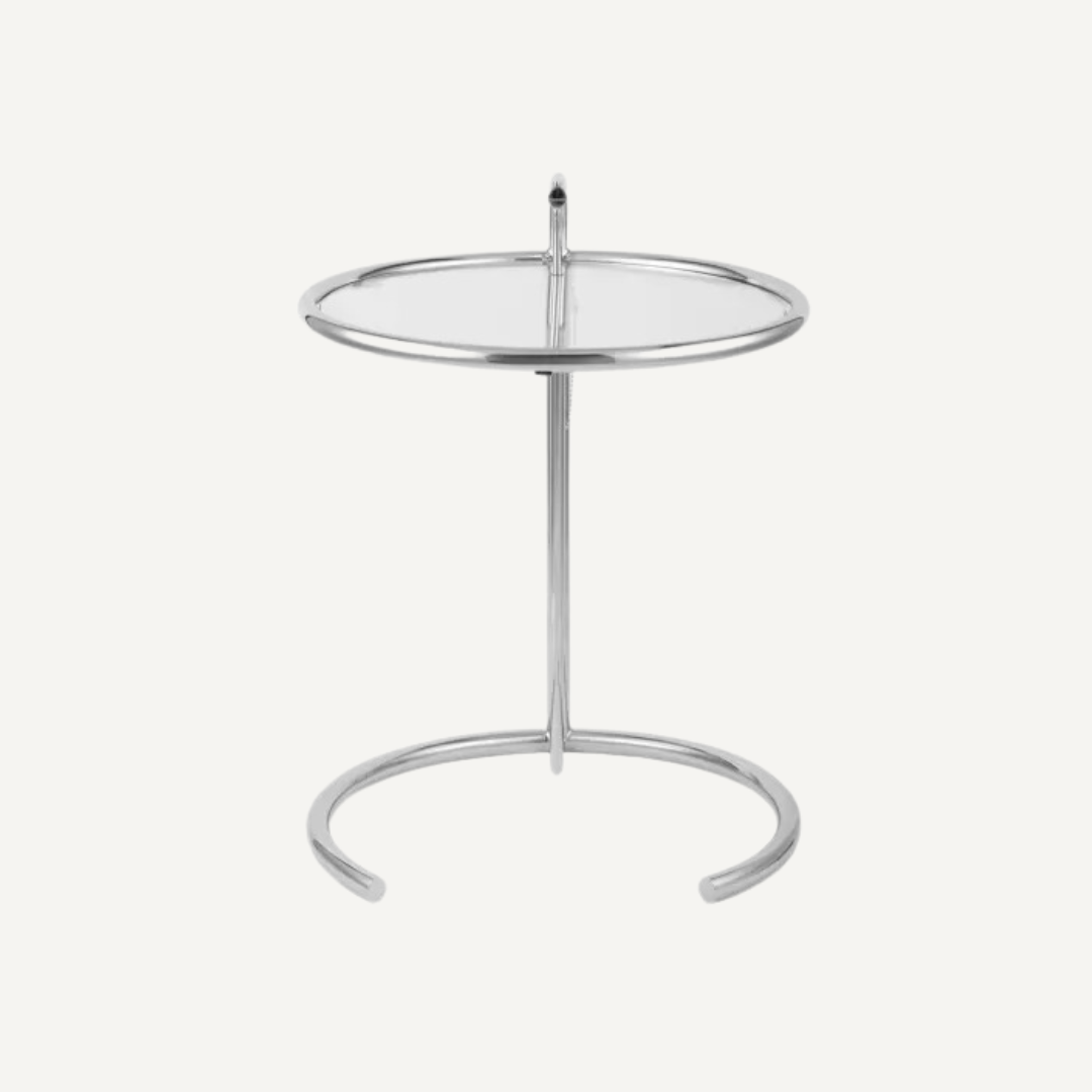 Metal and Glass Side Table Eilen