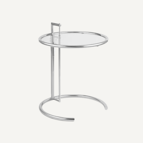 Metal and Glass Side Table Eilen
