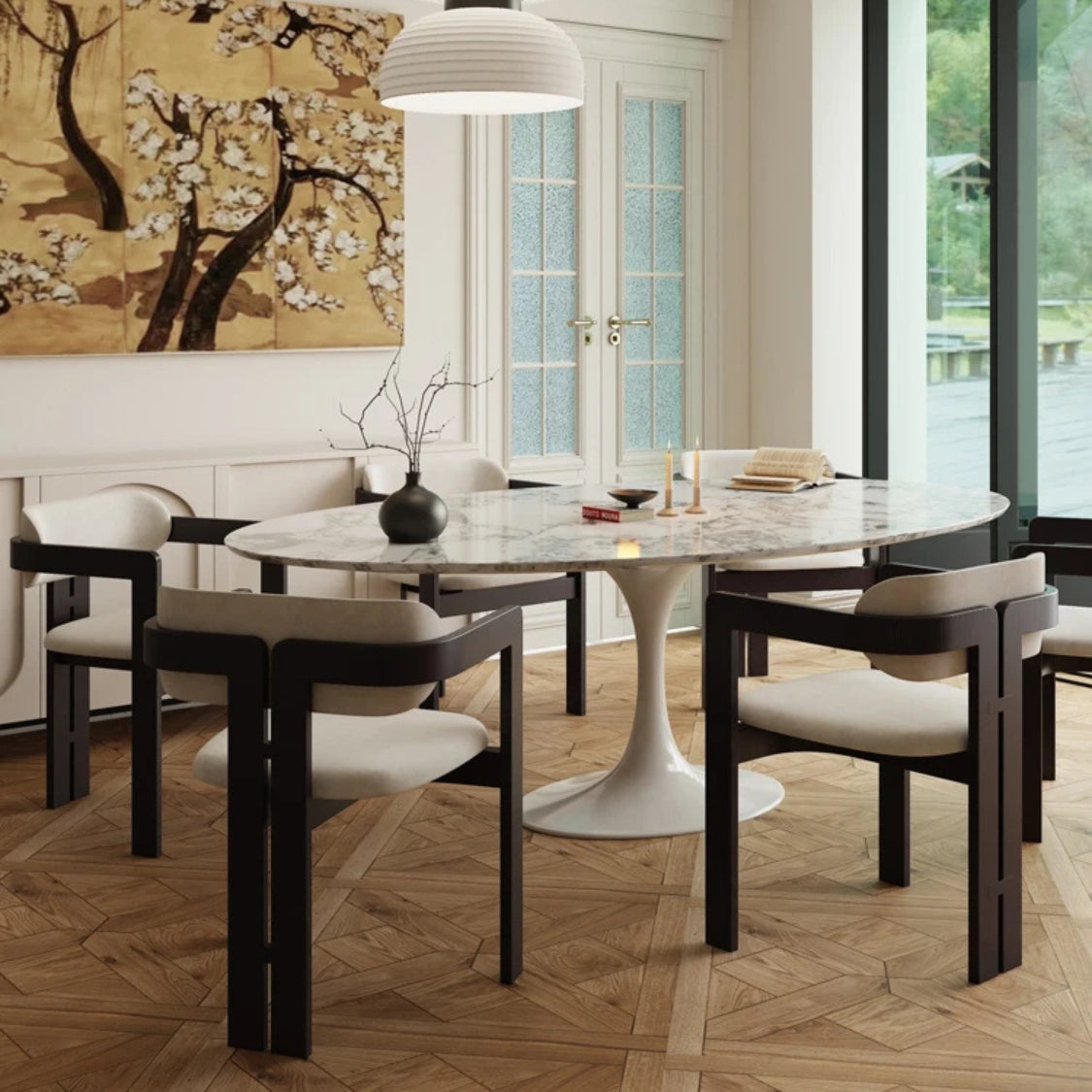 Oval Tulipe Table Leg