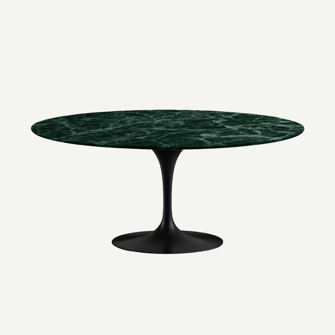 Oval marble Tulip Table Saarinen