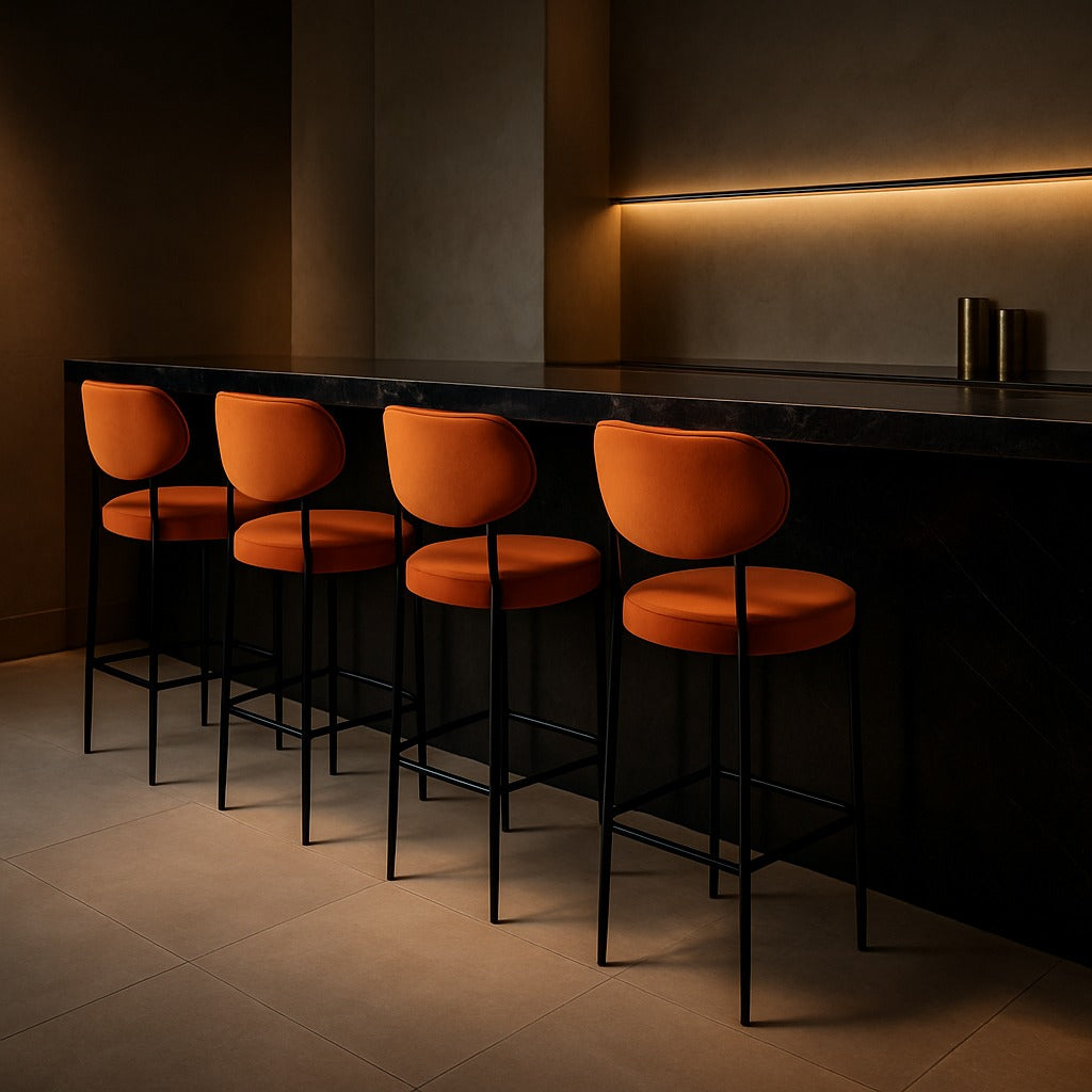 Pandora Upholstered Bar Chair - 65 cm