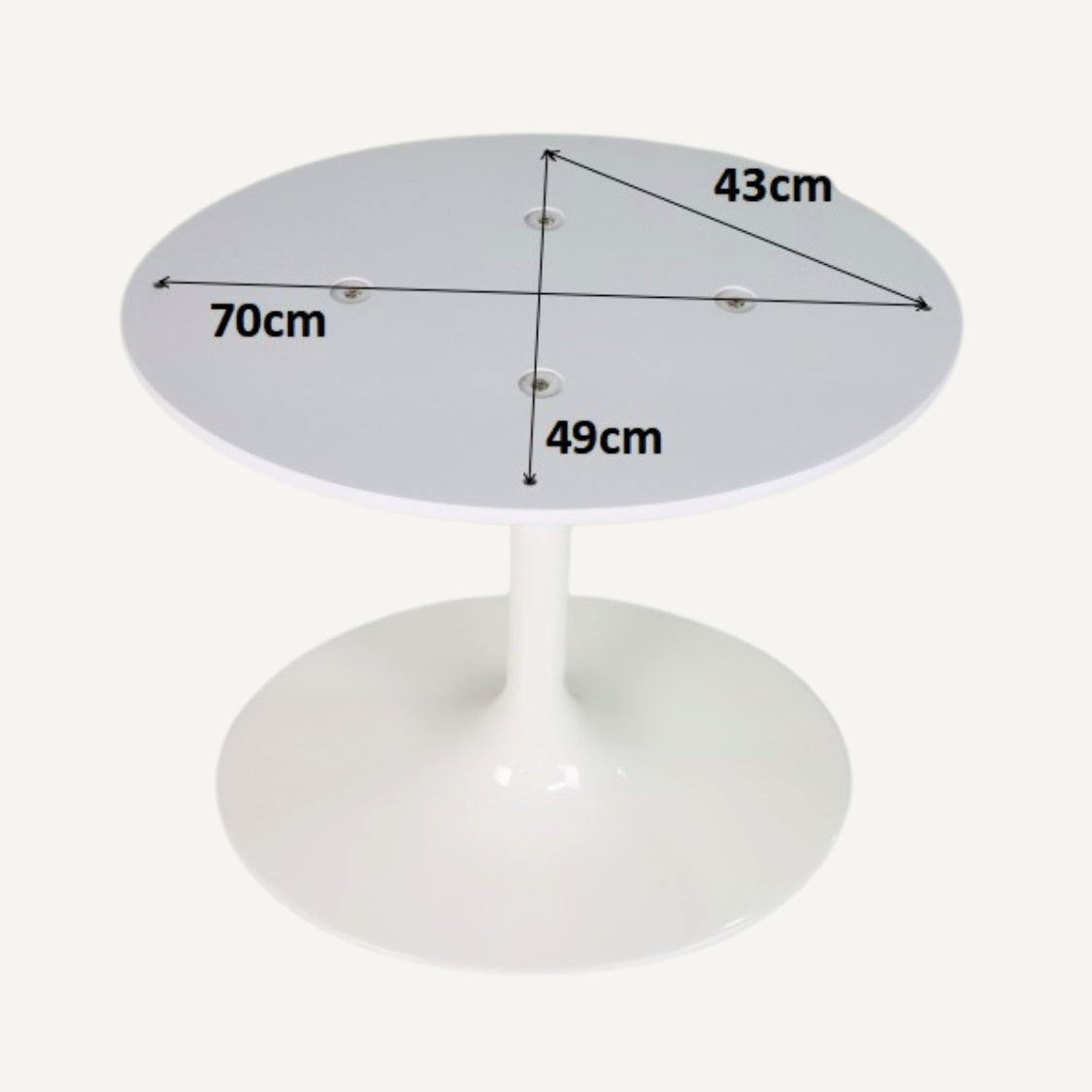Oval Tulipe Table Leg