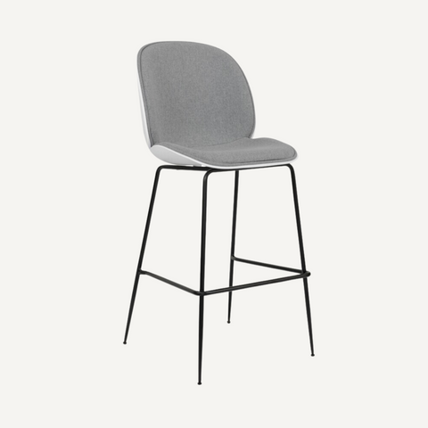 Plastic and Fabric bar stool Bella- Diiiz
