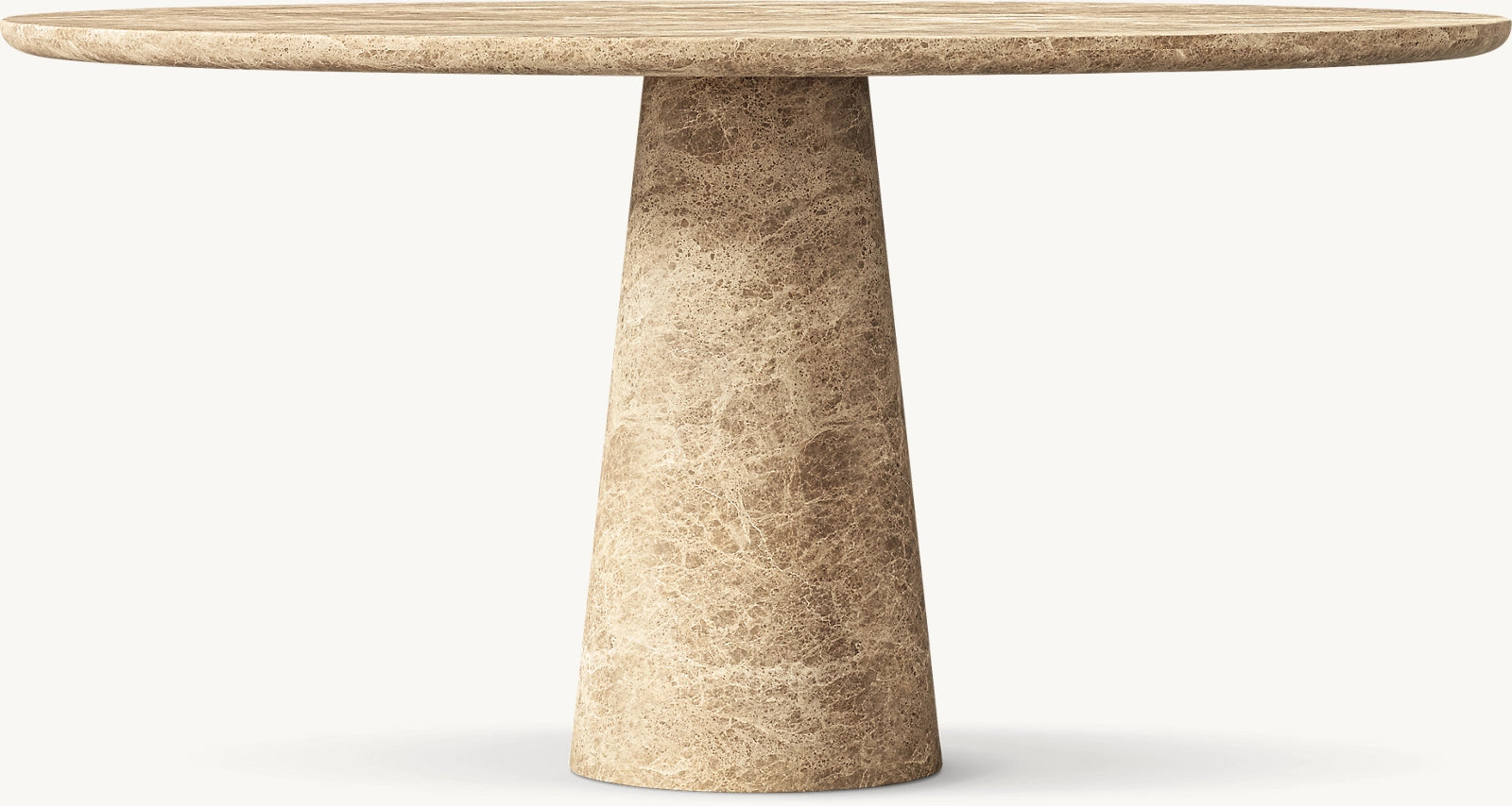 Round Travertine Table