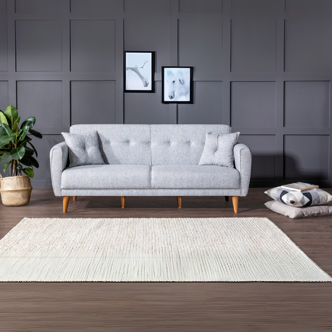 Aria - Grey 3-Seater Sofa Bed | Large Pull-Out Couch for Guests