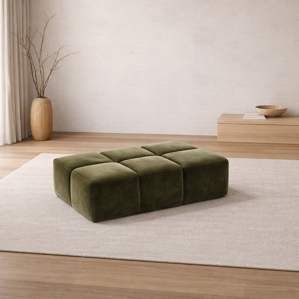 Rectangular Footstool 102 x 68 cm – Tully Modular Sofa