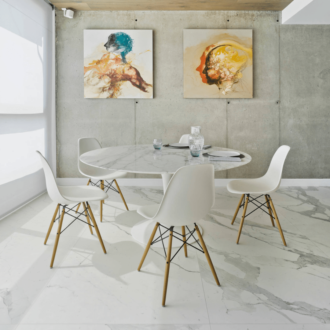 Tulipe Marble round Table