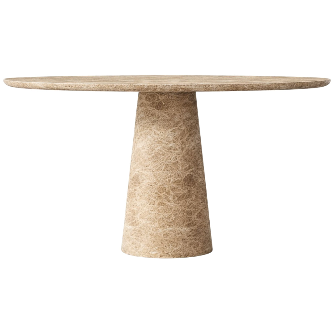 Luxury Round Travertine Table