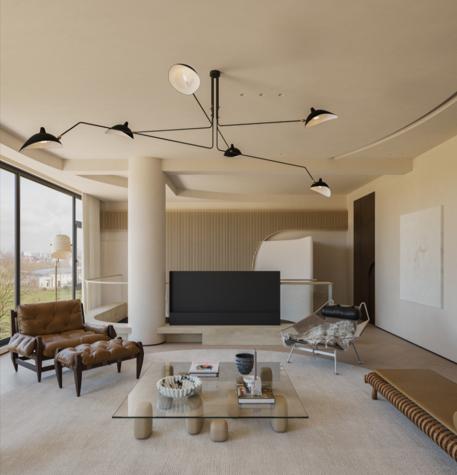 6 arms Ceiling lamp Spider