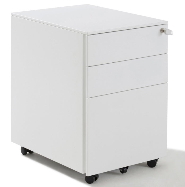 Set of 4 Gosto “Histo” Mobile Pedestal - White - Outlet