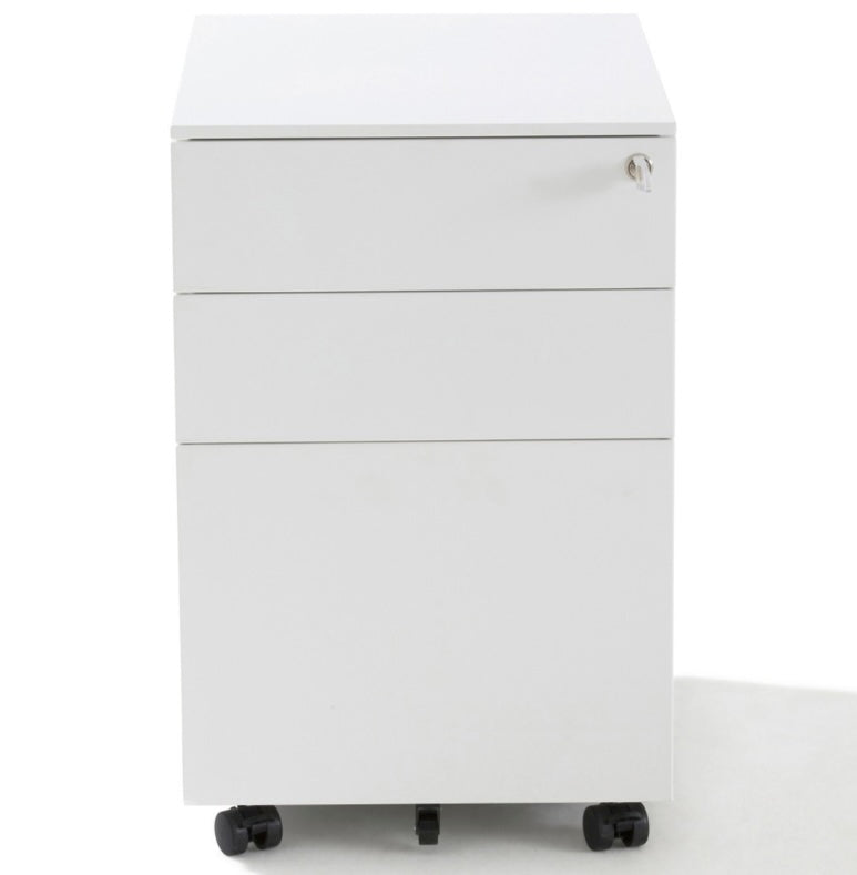 Set of 4 Gosto “Histo” Mobile Pedestal - White - Outlet