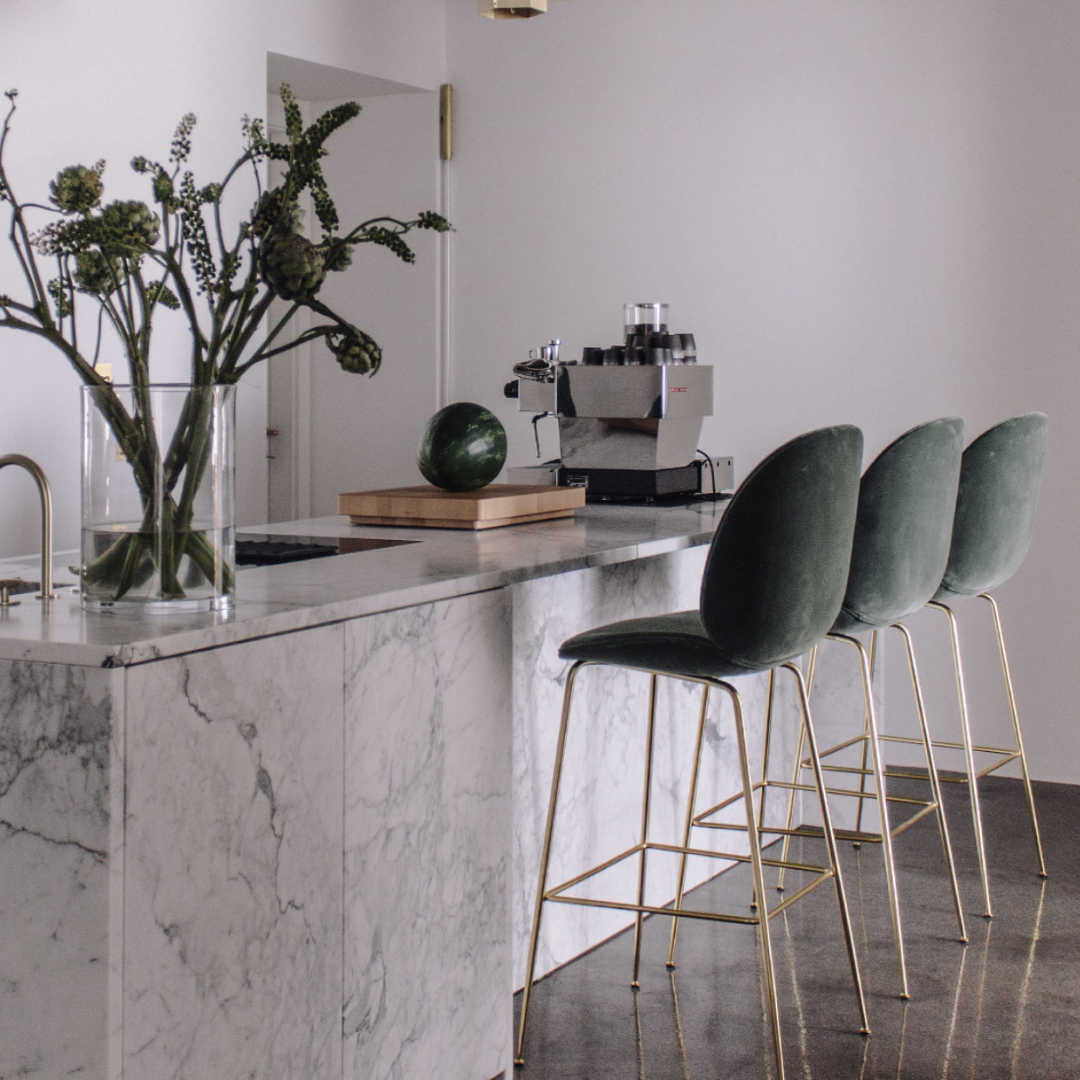 Bella Velvet bar stool