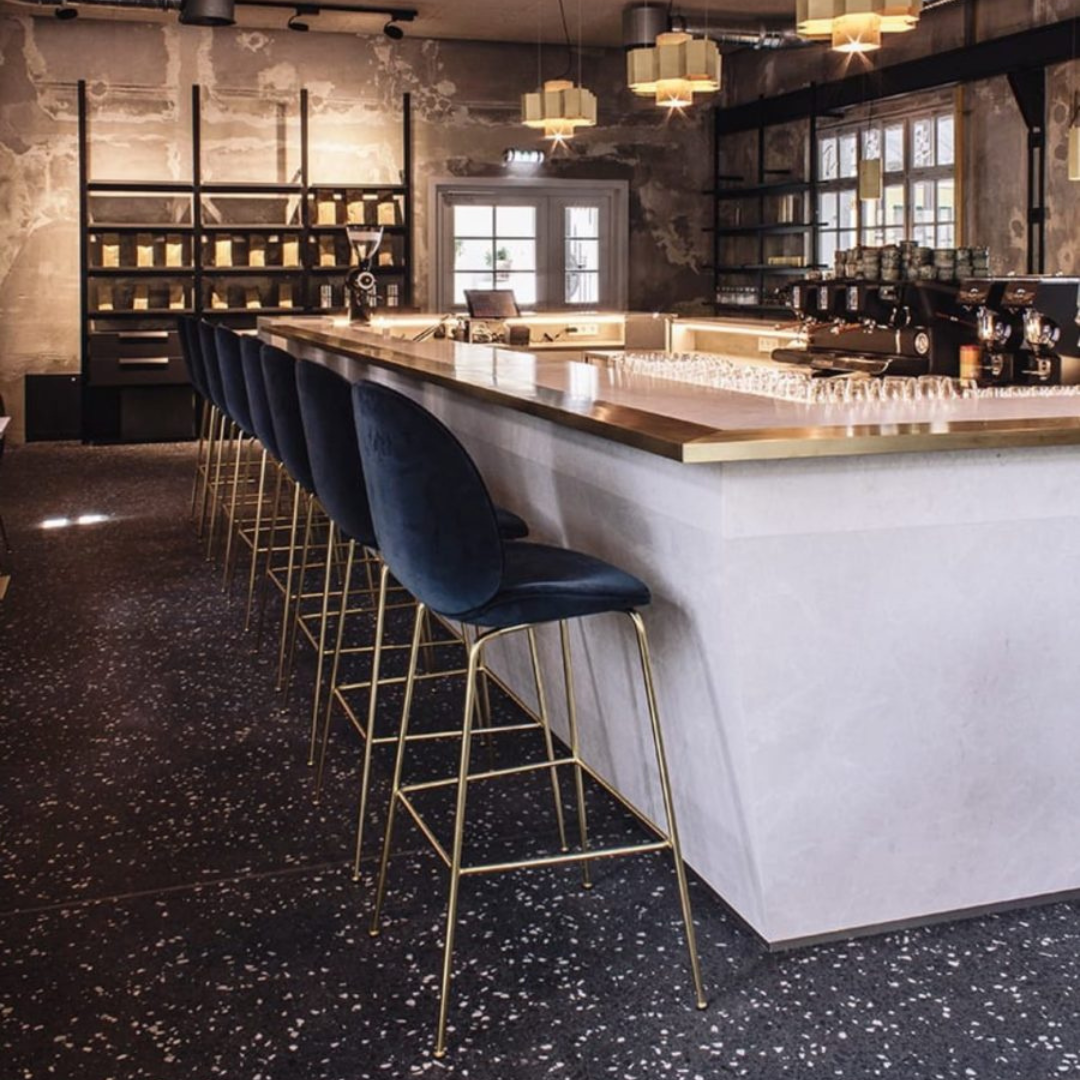 Bella Velvet bar stool