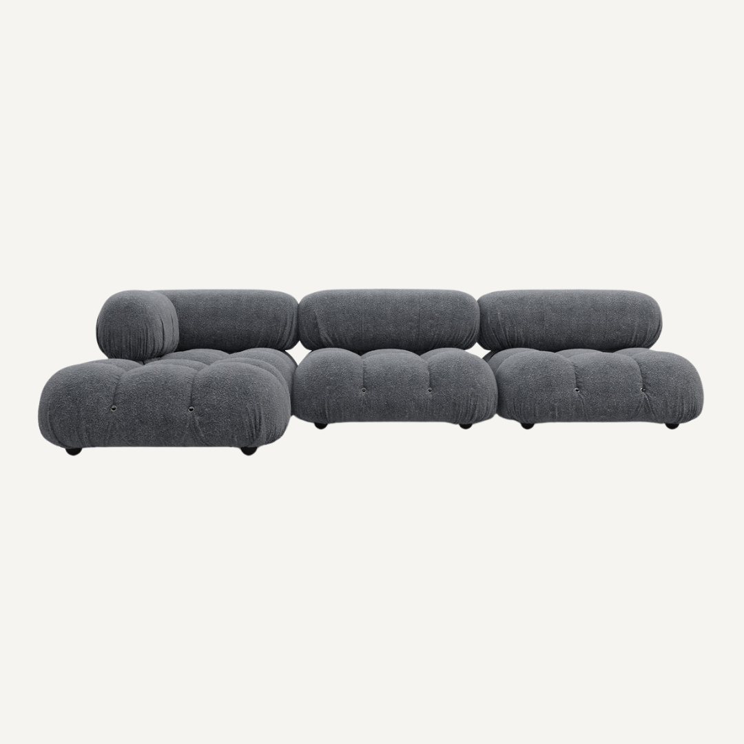 3-seater modular straight sofa - Camelia
