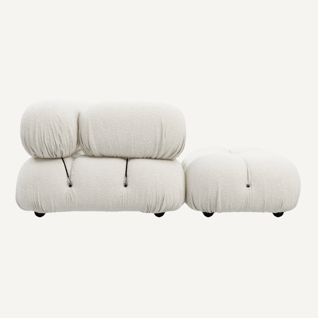 3-seater modular sofa with footrest - Camelia