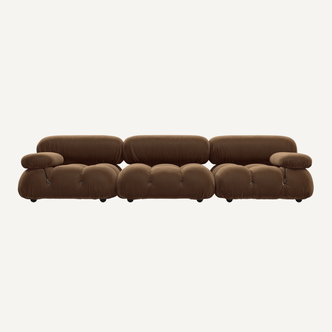 3-seater modular straight sofa - Camelia