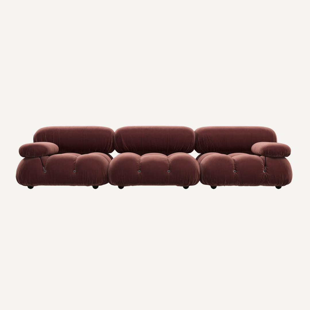 3-seater modular straight sofa - Camelia