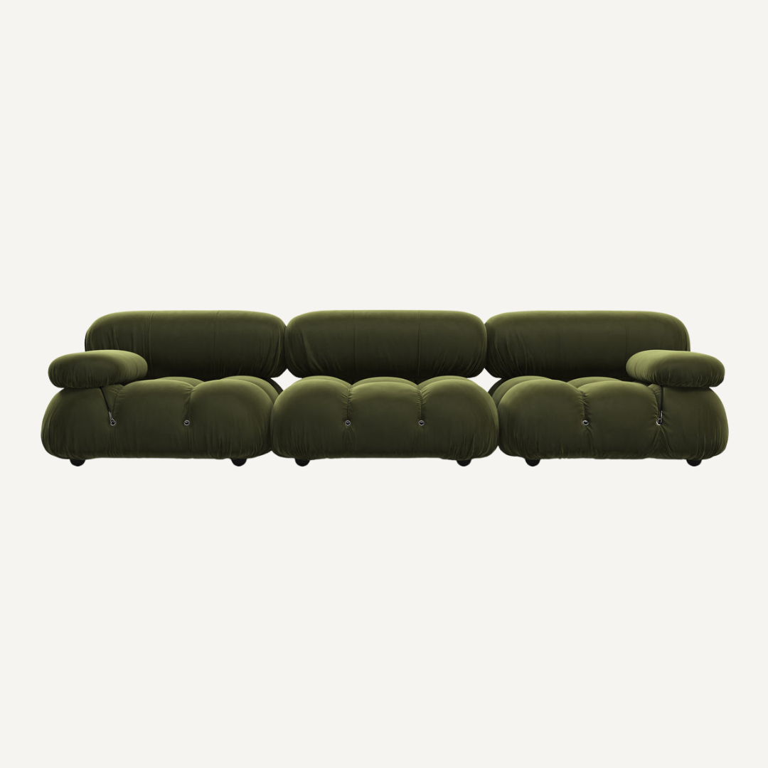 3-seater modular straight sofa - Camelia