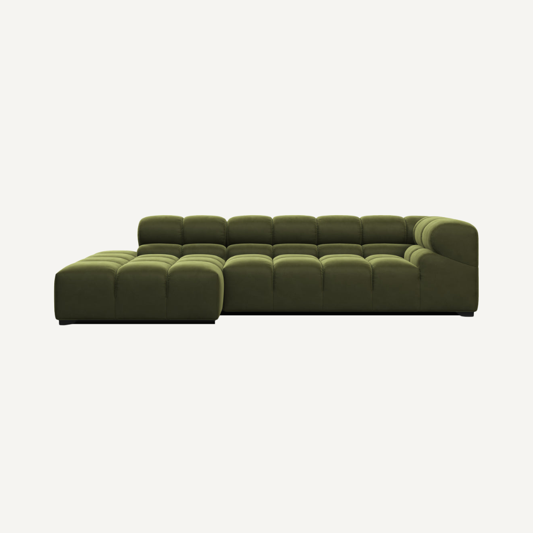 3-Seater Corner Modular Sofa with Corner Piece 286 x 150 cm – Tully