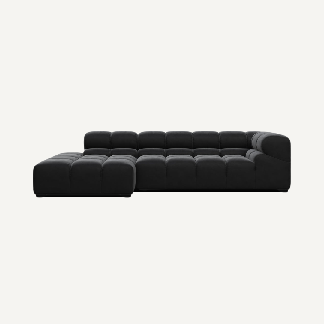 3-Seater Corner Modular Sofa with Corner Piece 286 x 150 cm – Tully