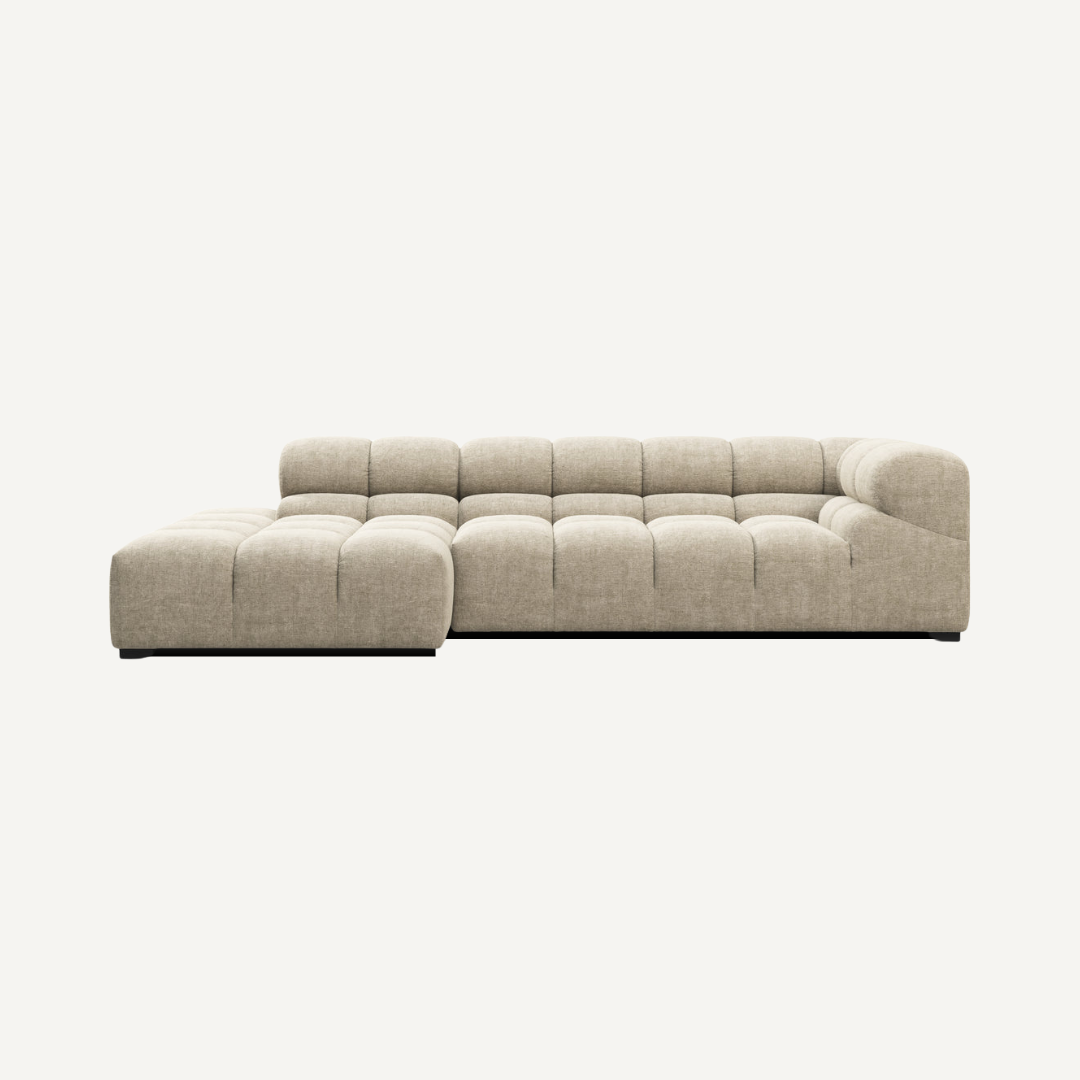 3-Seater Corner Modular Sofa with Corner Piece 286 x 150 cm – Tully