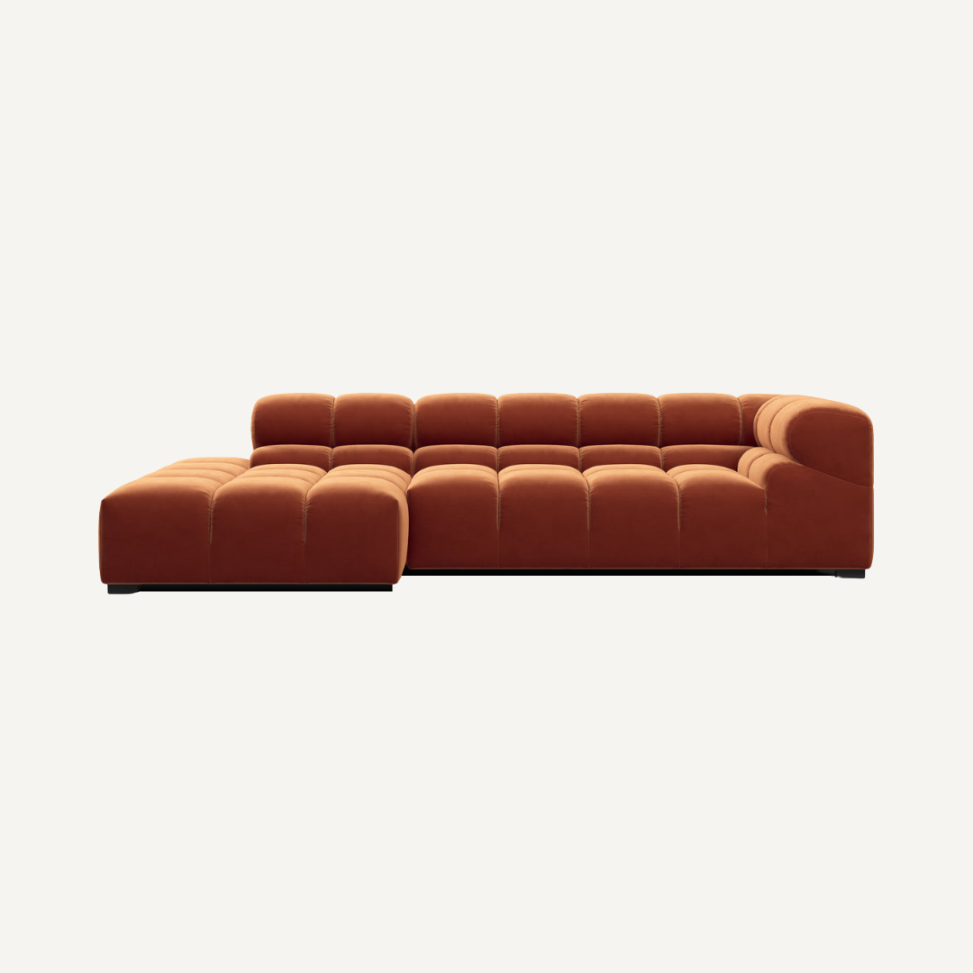 3-Seater Corner Modular Sofa with Corner Piece 286 x 150 cm – Tully