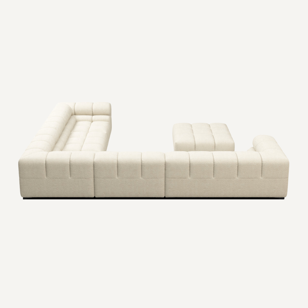 Large Panoramic Corner Modular Sofa with Footstool 388 cm x 320 cm – Tully