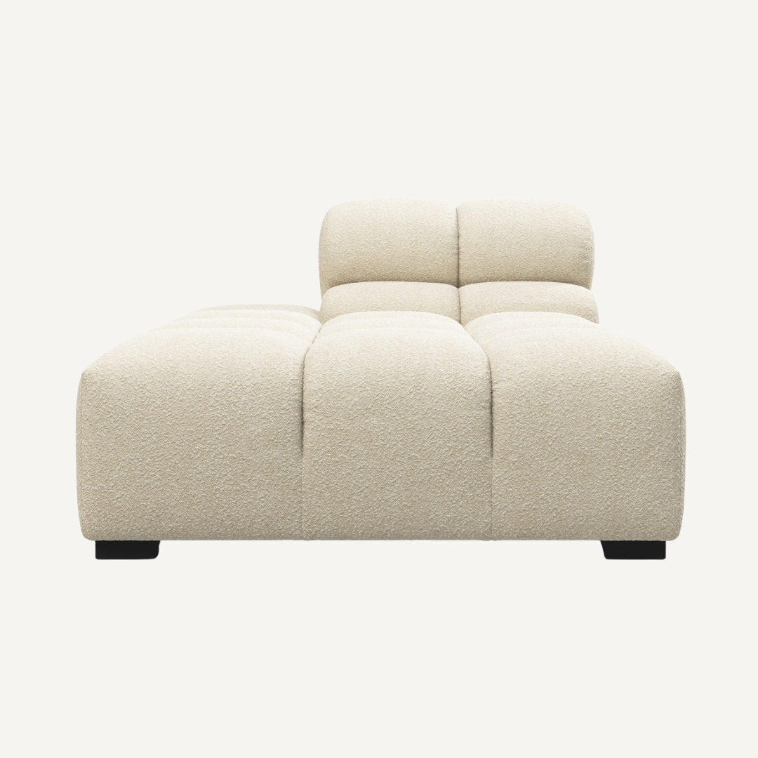 Long Chaise with Cut Backrest on Left for Tully Modular Sofa