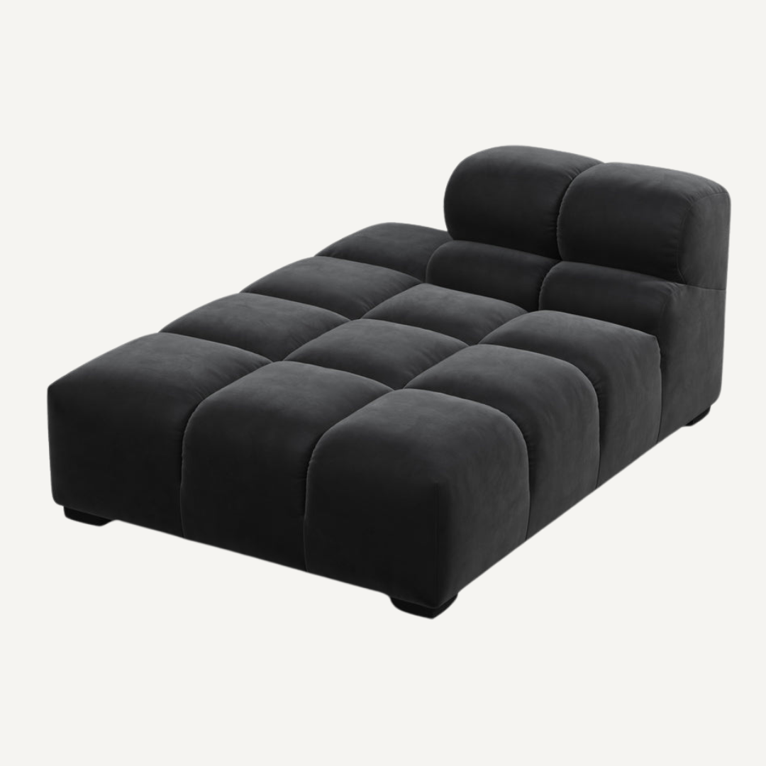 Long Chaise with Cut Backrest on Left for Tully Modular Sofa