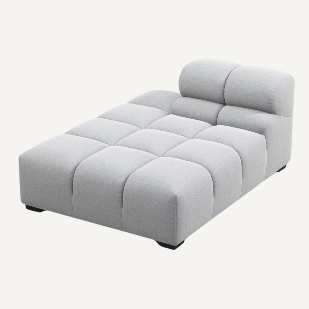 Long Chaise with Cut Backrest on Left for Tully Modular Sofa