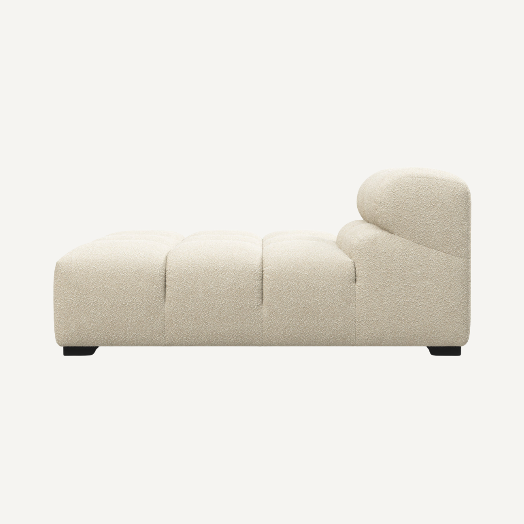 Long Chaise with Cut Backrest on Left for Tully Modular Sofa