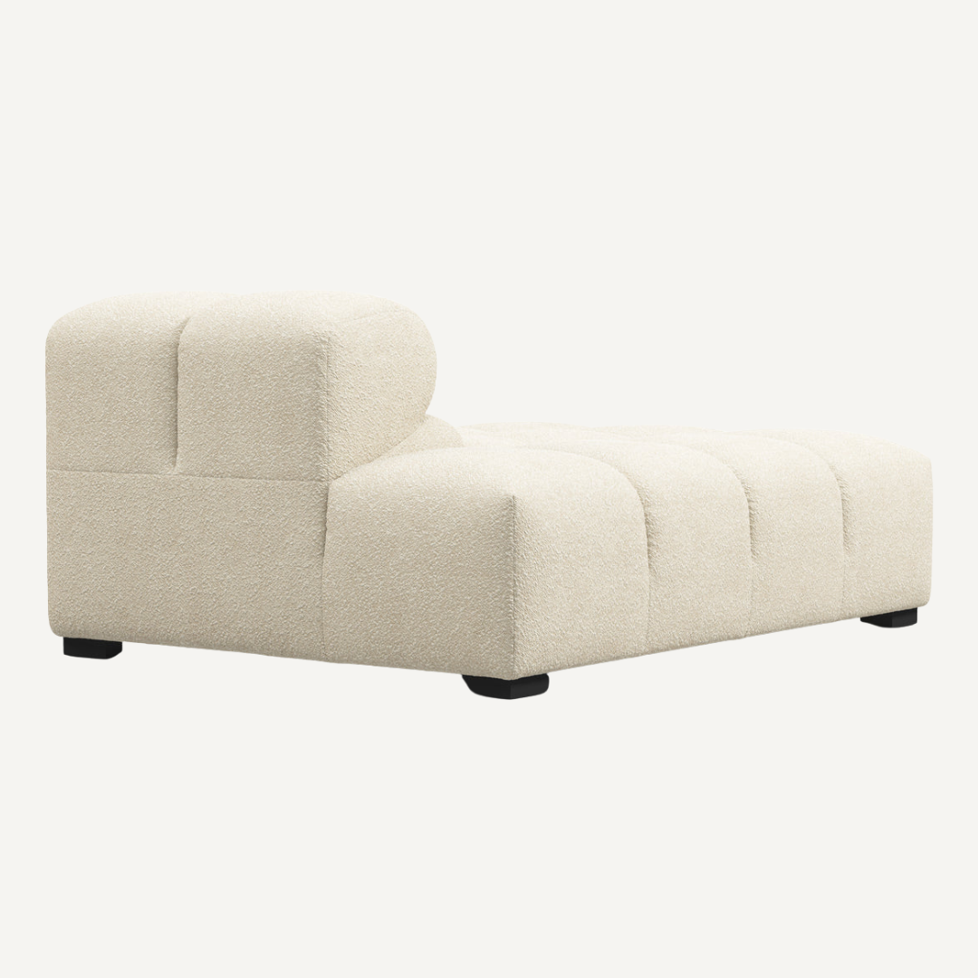 Long Chaise with Cut Backrest on Left for Tully Modular Sofa