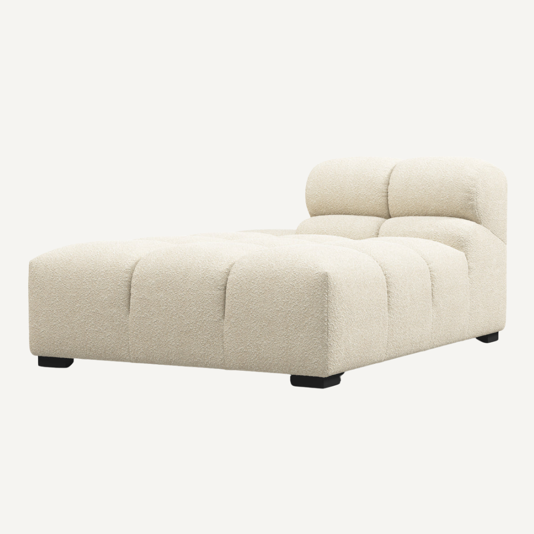 Long Chaise with Cut Backrest on Left for Tully Modular Sofa