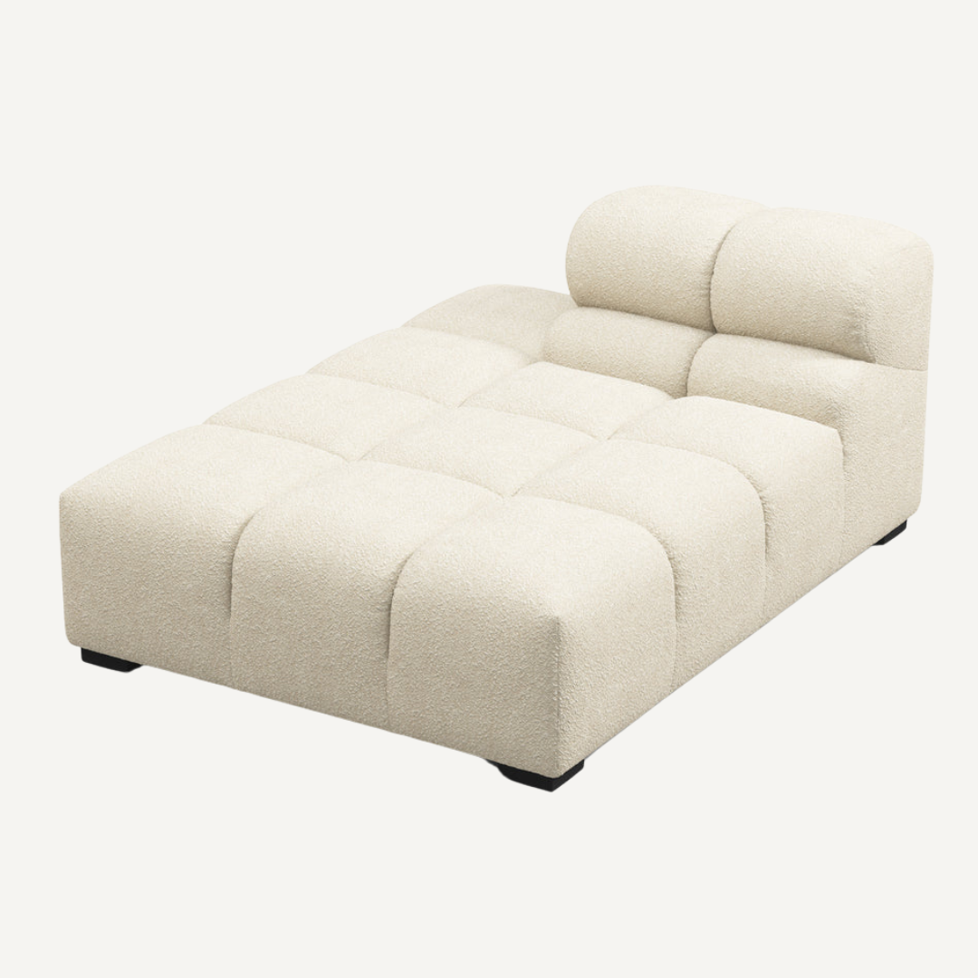 Long Chaise with Cut Backrest on Left for Tully Modular Sofa